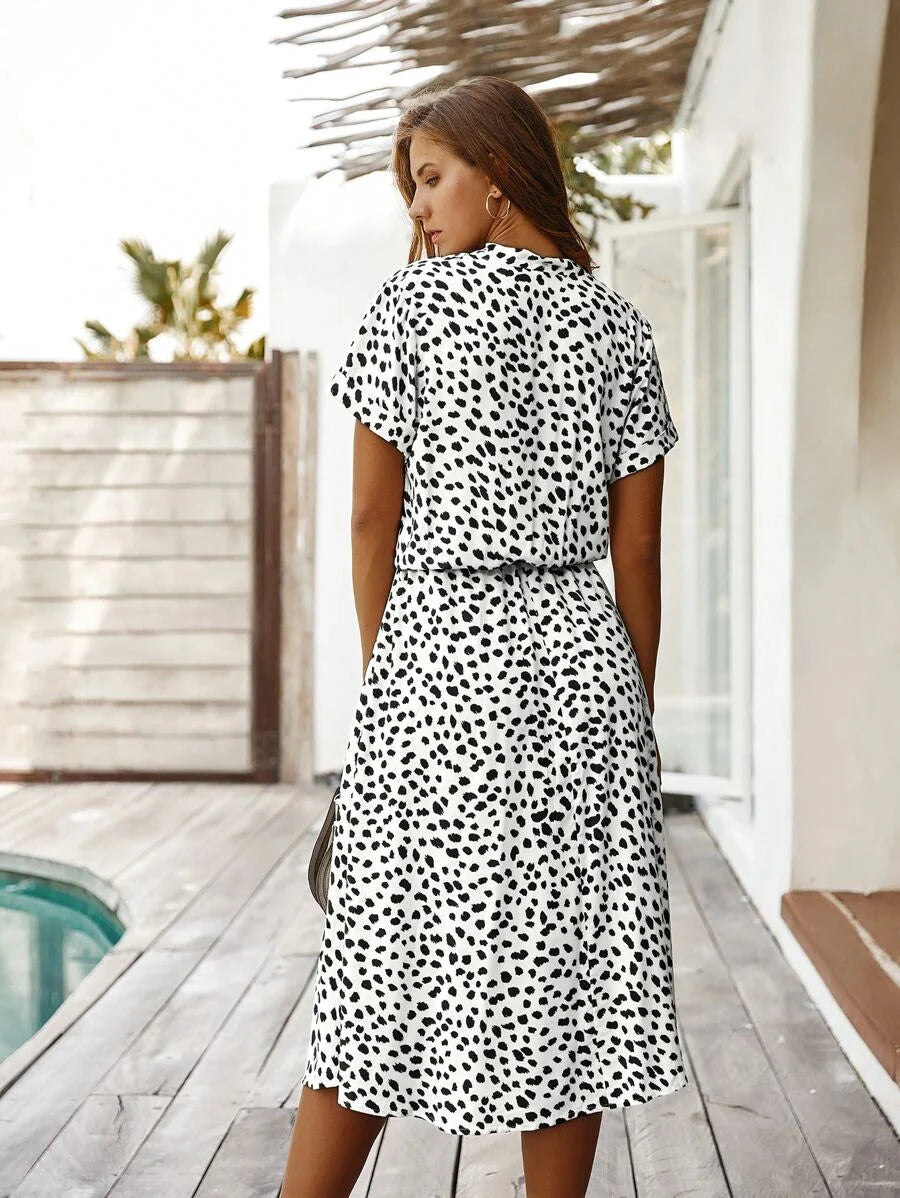 Vestido Midi Multicolorido Feminino