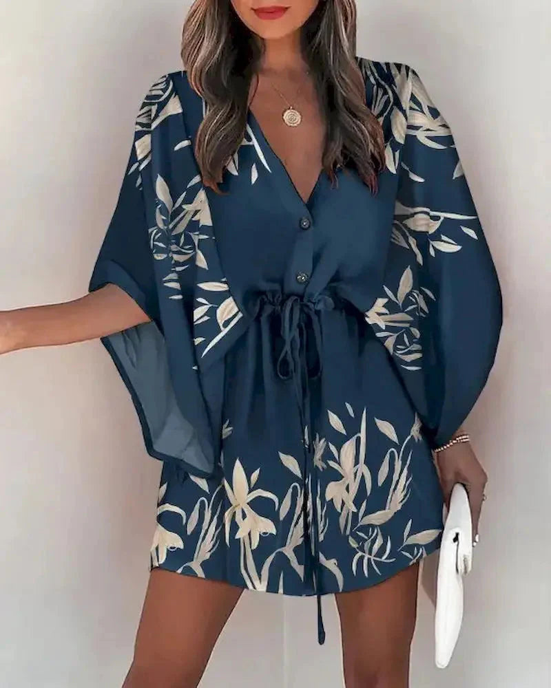 Vestido Kimono Acinturado