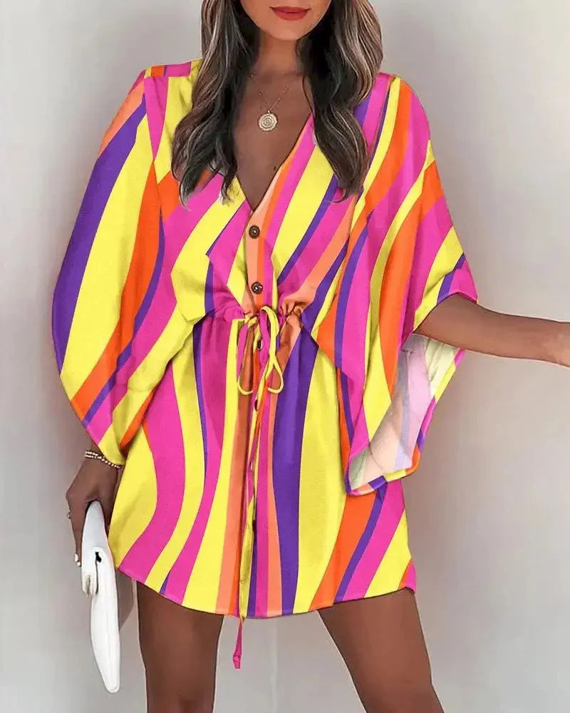 Vestido Kimono Acinturado