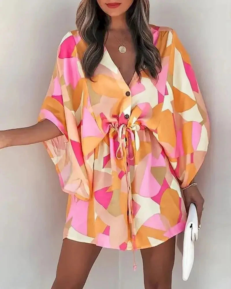 Vestido Kimono Acinturado