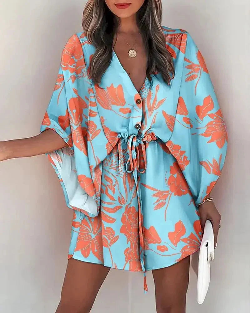 Vestido Kimono Acinturado